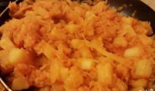 тушеная картошка с капустой