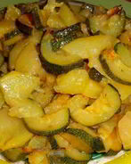 Тушеные кабачки с картошкой