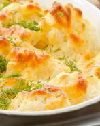 Запеченная цветная капуста с яйцом