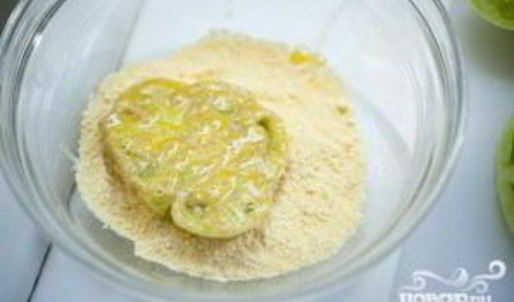 жареные зеленые помидоры в кляре