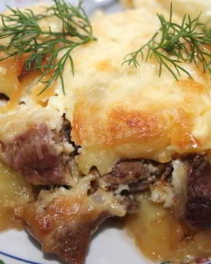 Говяжья печень в духовке со сметаной