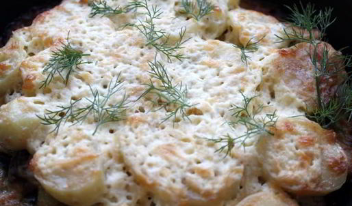 говяжья печень в духовке со сметаной