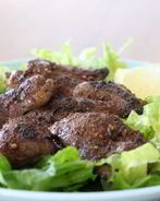 Куриная печень на сковороде