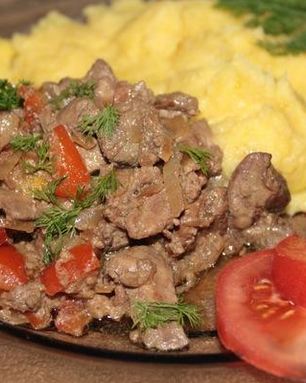 Куриная печень по-индонезийски