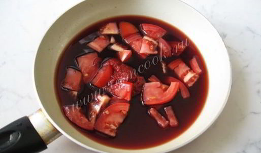 куриная печень с грибами в вине