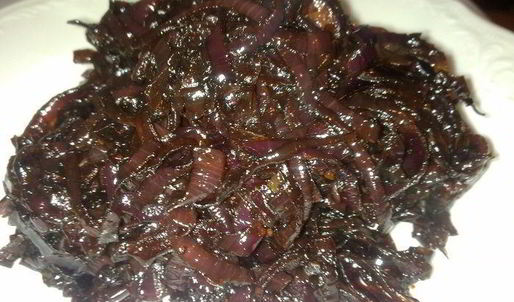 куриная печень с луком бальзамико