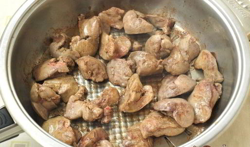 куриная печень запеченная с тыквой под сыром