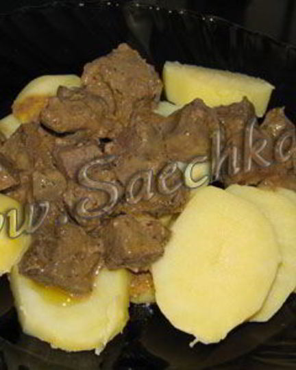 Рецепт куриной печенки с грибами