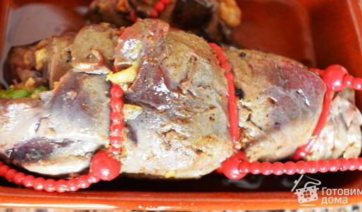 печень фаршированная праздничная