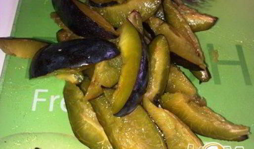 печень говяжья в имбирно-сливовом соусе