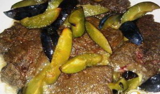 печень говяжья в имбирно-сливовом соусе