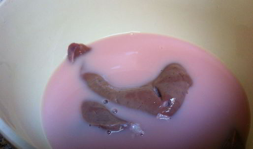 печень говяжья запеченная в молоке