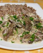 Печень индейки с луком