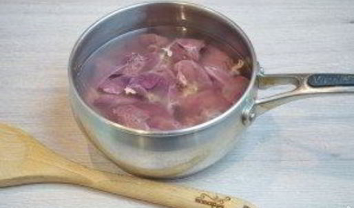 печень куриная, отварная