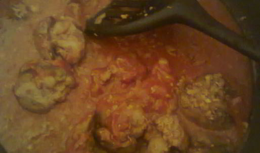 печень куриная, тушеная вином