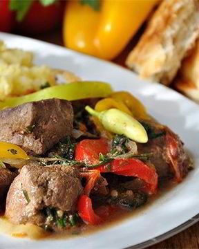 Печень по-деревенски