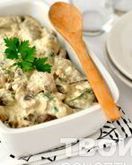 Печень по-строгановски