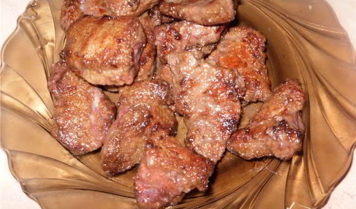 печень с апельсинами в соусе