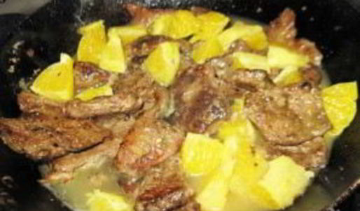 печень с апельсинами