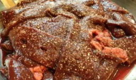 печень с грибами