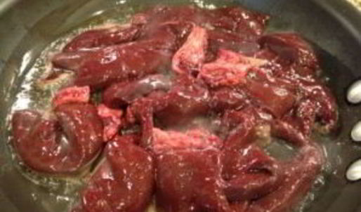 печень с грибами