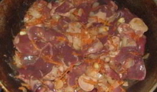 печень с макаронами