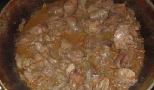 печень с макаронами