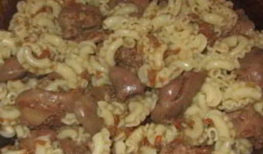 печень с макаронами
