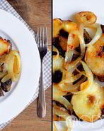 Печень с яблоками