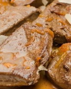 Печень свиная в духовке