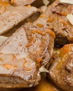 Печень свиная в духовке