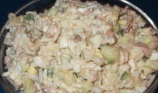 печень трески с рисом