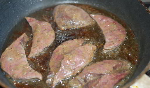 печень в пряной медовой глазури