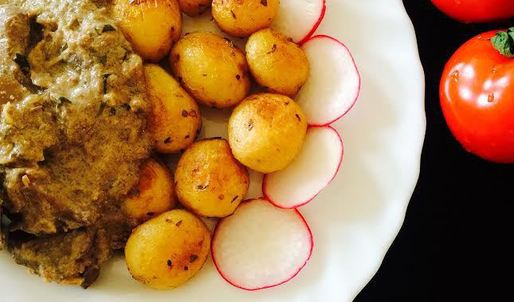 печень в сметанном соусе с эстрагоном