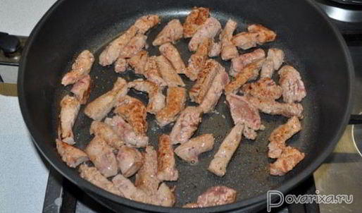 печень в сырном соусе