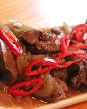 Печень в воке