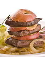 Печень в яблоках