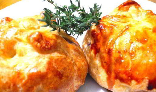 печенка в кафтане из слоеного теста