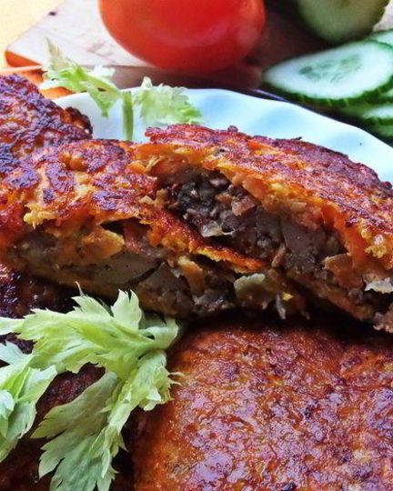 Рецепт печенки в рыжей шубке