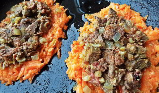 печенка в рыжей шубке