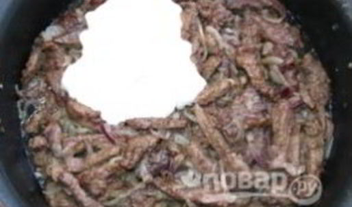 печенка в сметане