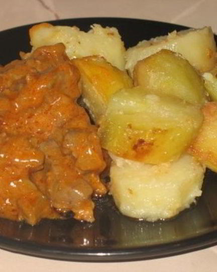 Рецепт телячья печень в кисло-сладком соусе