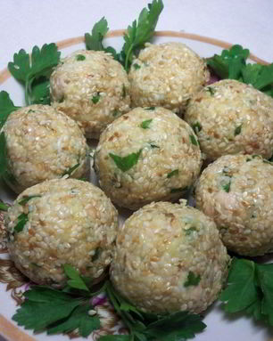 Закусочные шарики с печенью трески