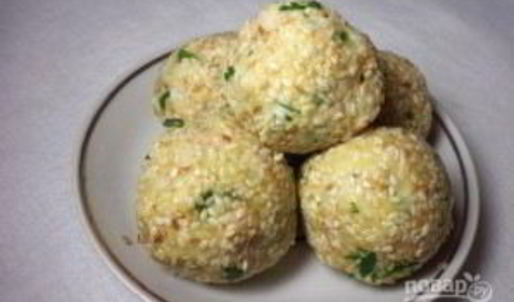 закусочные шарики с печенью трески