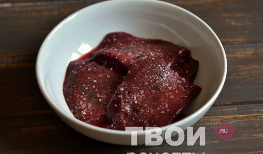 жареная говяжья печень