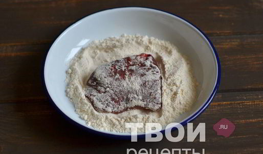 жареная говяжья печень