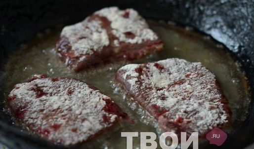 жареная говяжья печень