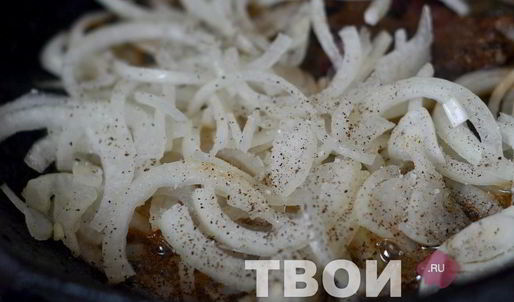 жареная говяжья печень