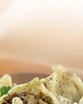 Хинкали с белыми грибами