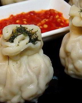 Хинкали с грибами